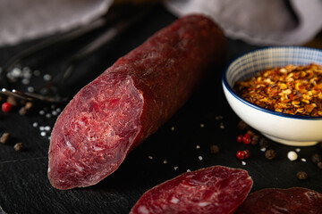 Smoked sausage and spices