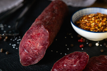 Smoked sausage and spices