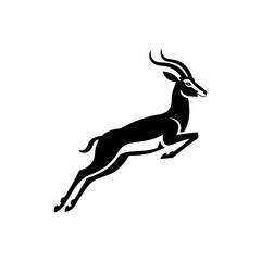 Obraz premium Leaping Gazelle Silhouette