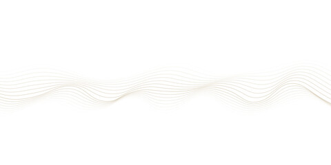 Luxury abstract gold wavy line pattern (guilloche curves) with copy space. Elegant golden color smooth gradient on white background. Premium vector striped texture for banner, business backdrop.eps,10