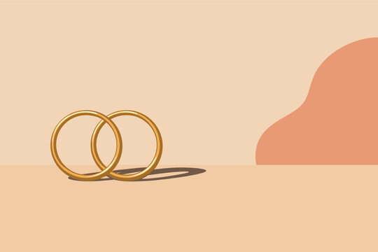 Earr ingshoop silhouette st and ing up right withtwo cle an smoothcircul arhoops bal ancedside byside positi oned in the left