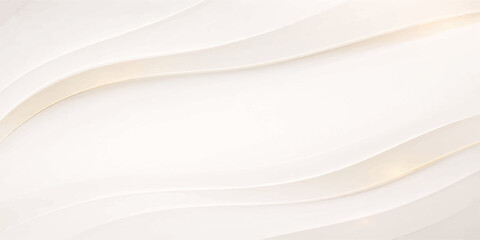 Obraz premium An abstract white vector background featuring a clean texture of stacked porcelain plates and elegant cream waves for a blank restaurant tableware design