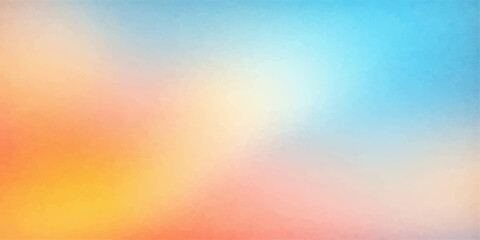 Obraz premium An abstract watercolor background with a bright rainbow gradient texture and colorful light patterns creates a vibrant vector wallpaper design featuring soft motion blur and copy space for art