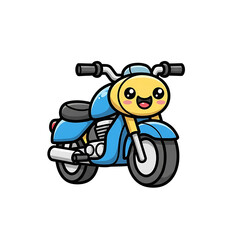 Cute Motorcycle Cartoon. (2)