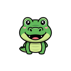 Fototapeta premium Happy Cute Alligator.