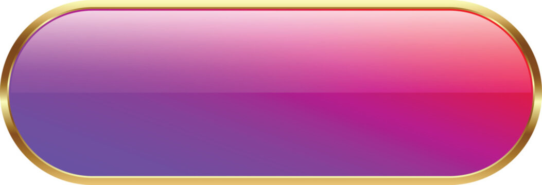Glossy Button with Blue and Red Gradient