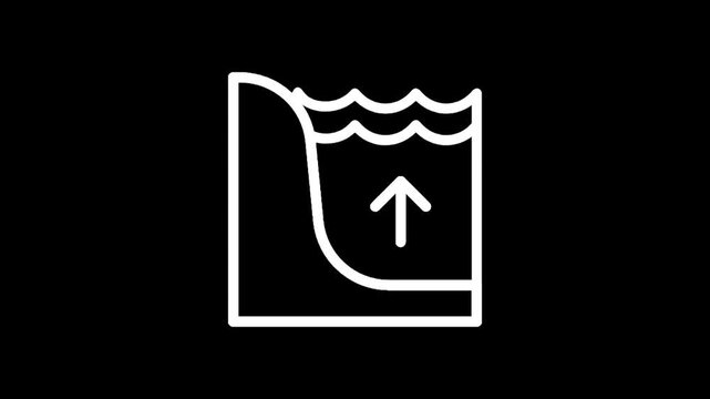 Diagram illustrating upward water flow in a cross-section of the ocean floor