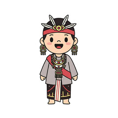 Tribal Child Character.