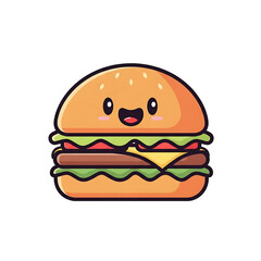 Cute Burger Character. (4)