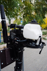 Boat motor: control system and wiring components.