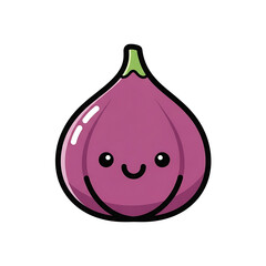 Cute fig illustration.