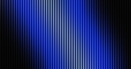 Obraz premium Blue and black vertical stripes pattern creating a mesmerizing abstract background for designs and presentations with a sense of depth and visual interest
