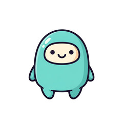 Fototapeta premium Cute Cartoon Character. (12)