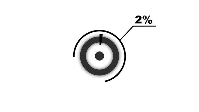 5% circle diagrams Infographics animation design, 5 Percentage pie charts. Business data visualization dashboard for statistics and reports in 4K video animation. mobile social media and tv..