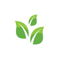 Logos of green Tree leaf ecology