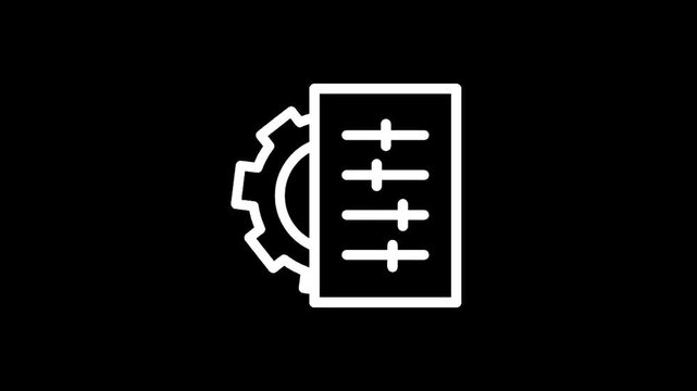 Gear and settings icon representing configuration, customization, and operational adjustments