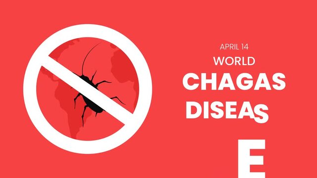 World Chagas Disease Awareness Day: Global Health Infographic with Kissing Bug Symbol