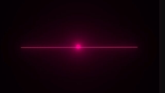 Cinematic lens flares effects. Explosion flash Pink color lights optical lens flare transition. Beautiful abstract warm natural lighting on black background