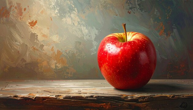 Pomme juteuse et app&eacute;tissante, concept d'une alimentation saine rew