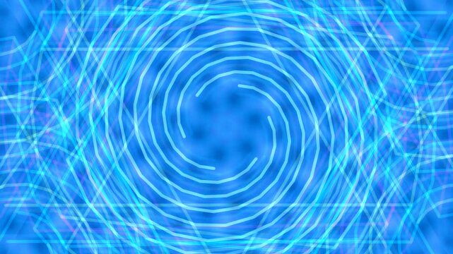 Abstract Green Circular Radial Pattern for Digital Background or Animation