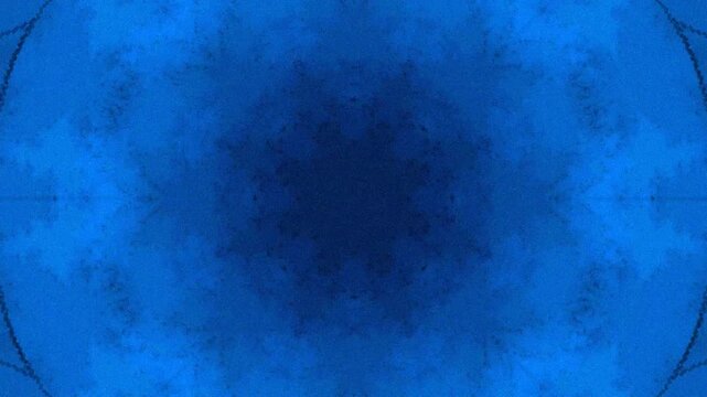 Symmetrical blue pattern with radial design