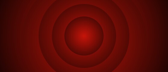 Abstract red concentric circles background with layered gradient and glowing center effect