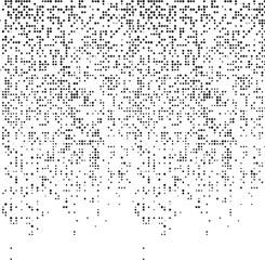 Abstract vector noise. Small particles of debris and dust. Distressed uneven background. Grunge texture overlay with fine grains isolated on white background. Vector illustration. EPS10.