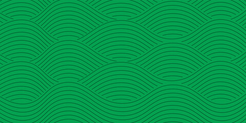 farm green banner, organic abstract background with fields. wavy green lines, natural organic products. ecology background. striped farmer green Pattern