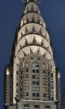 NEW YORK USA: Chrysler building facade in New York, was the world's tallest building before it was surpassed by the Empire State Building in 1931.