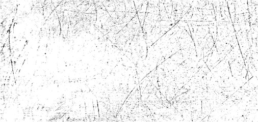 Obraz premium Scratched and Cracked Grunge Urban Background Texture Vector. Dust Overlay Distress Grainy Grungy Effect. Distressed Backdrop Vector Illustration. Isolated Black on White Background. EPS 10.