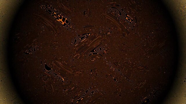 Abstract Golden Bio-Luminescent Humanized Data Silk Magma Flow Loop 4K