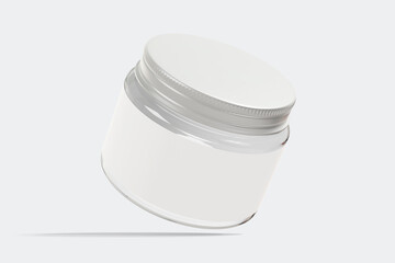 Levitating Glass Jar With Blank Label