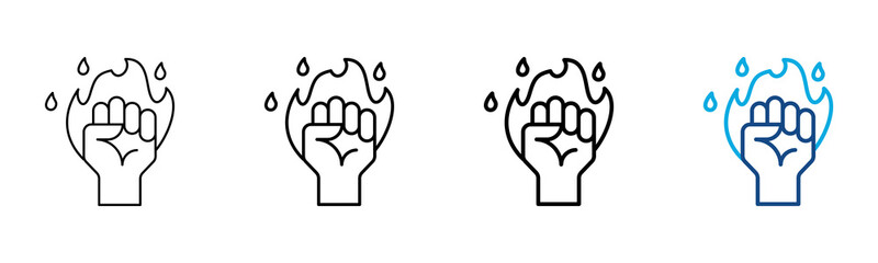 Obraz premium Passion Icon Different Style Outline Collection Set Vector Illustration