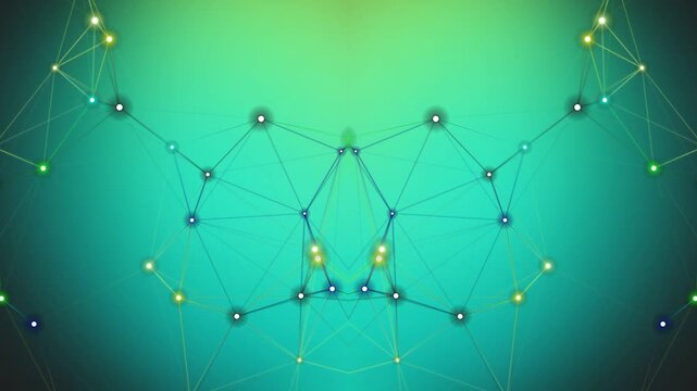 Network Connection Structure Digital Data Transfer.