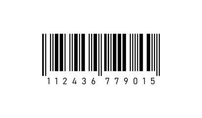 Barcode isolated on white background