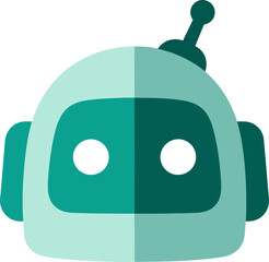 Stylized Robot Head Illustration Artificial Intelligence Concept