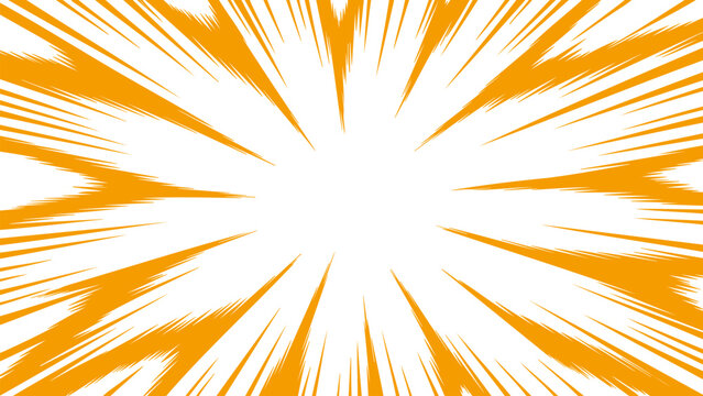 Radiant orange comic explosion starburst background.