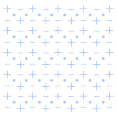 Seamless blue math symbols pattern