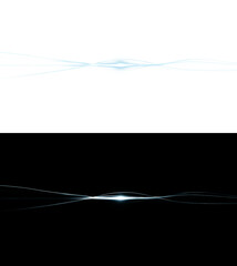 Soft Teal Energy Curve &ndash; Minimal Futuristic Light Streak Isolated on Transparent