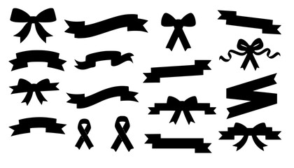 ribbon silhouettes
