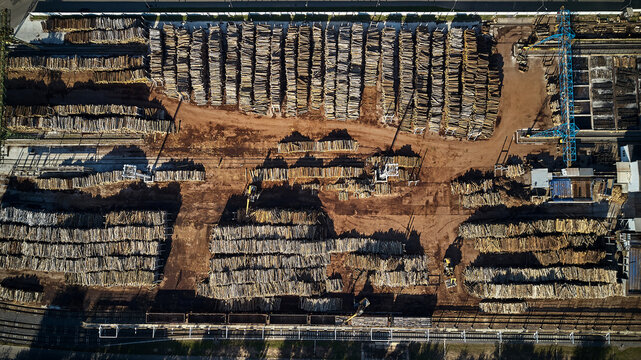 woodworking factory top view