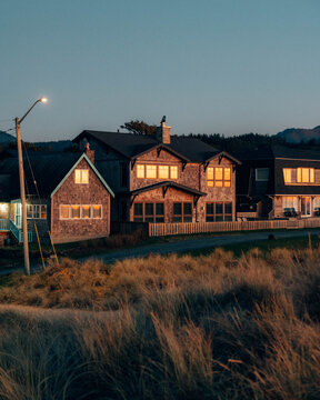 sunset on the oregon coast