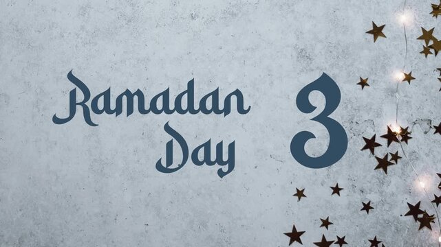 Ramadan Month count from 1 to 30th Day design 4K