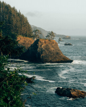 sunset on the oregon coast
