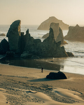 sunset on the oregon coast