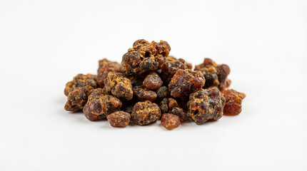 Obraz premium Propolis on a white background. A natural defense produced by bees