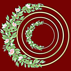 Obraz premium wreath of flowers