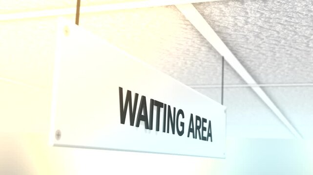 Cinematic Hospital Sign Filler Shot Series - Waiting Area