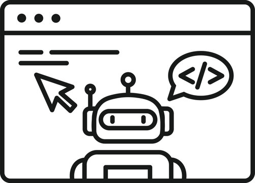 Robot interacting with a web browser interface