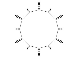 Circular Solar Border Frame 